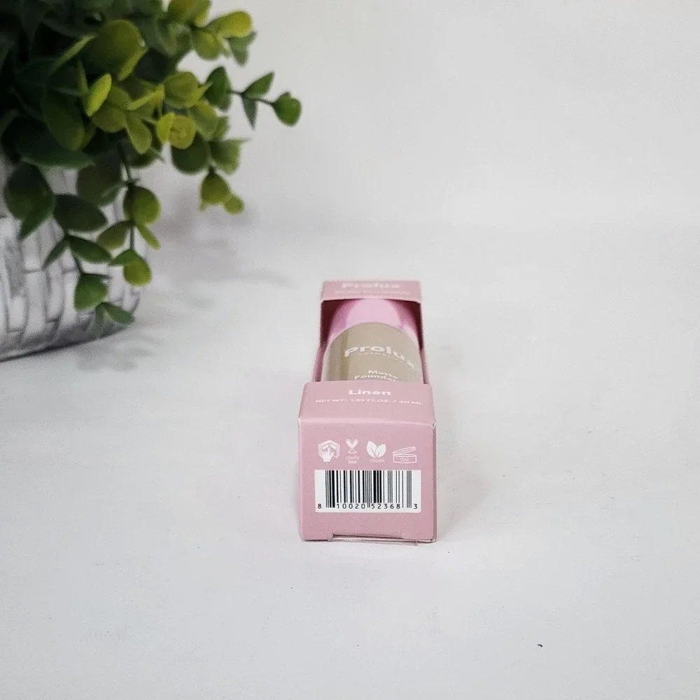 Prolux Cosmetics Matte Foundation Linen Shade - 1.35 fl oz / 40 mL - New
